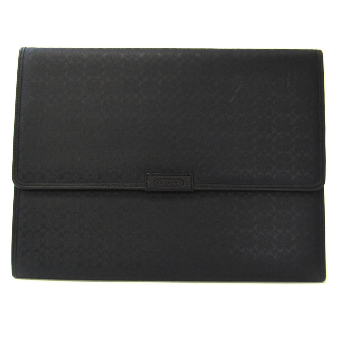 Coach Black Leather Clutch Bag