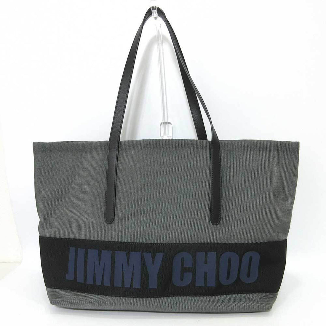 Jimmy Choo Grey Synthetic Tote Bag