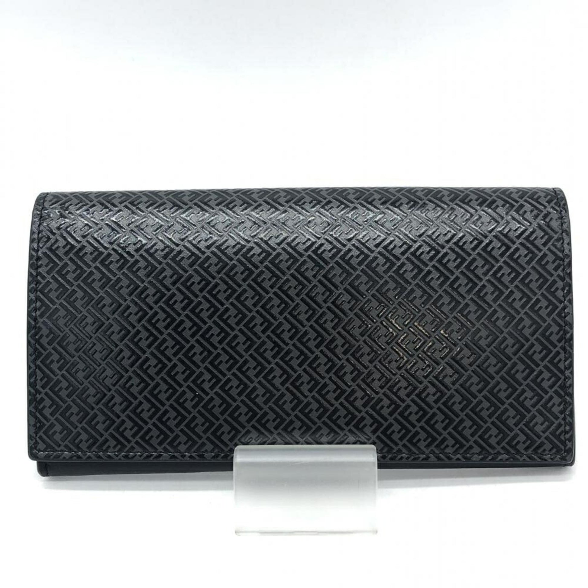 Fendi Continental Black Leather Wallet 