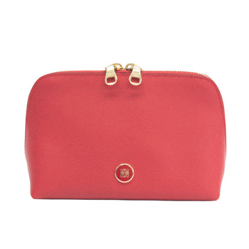 Loewe Pink Leather Clutch Bag