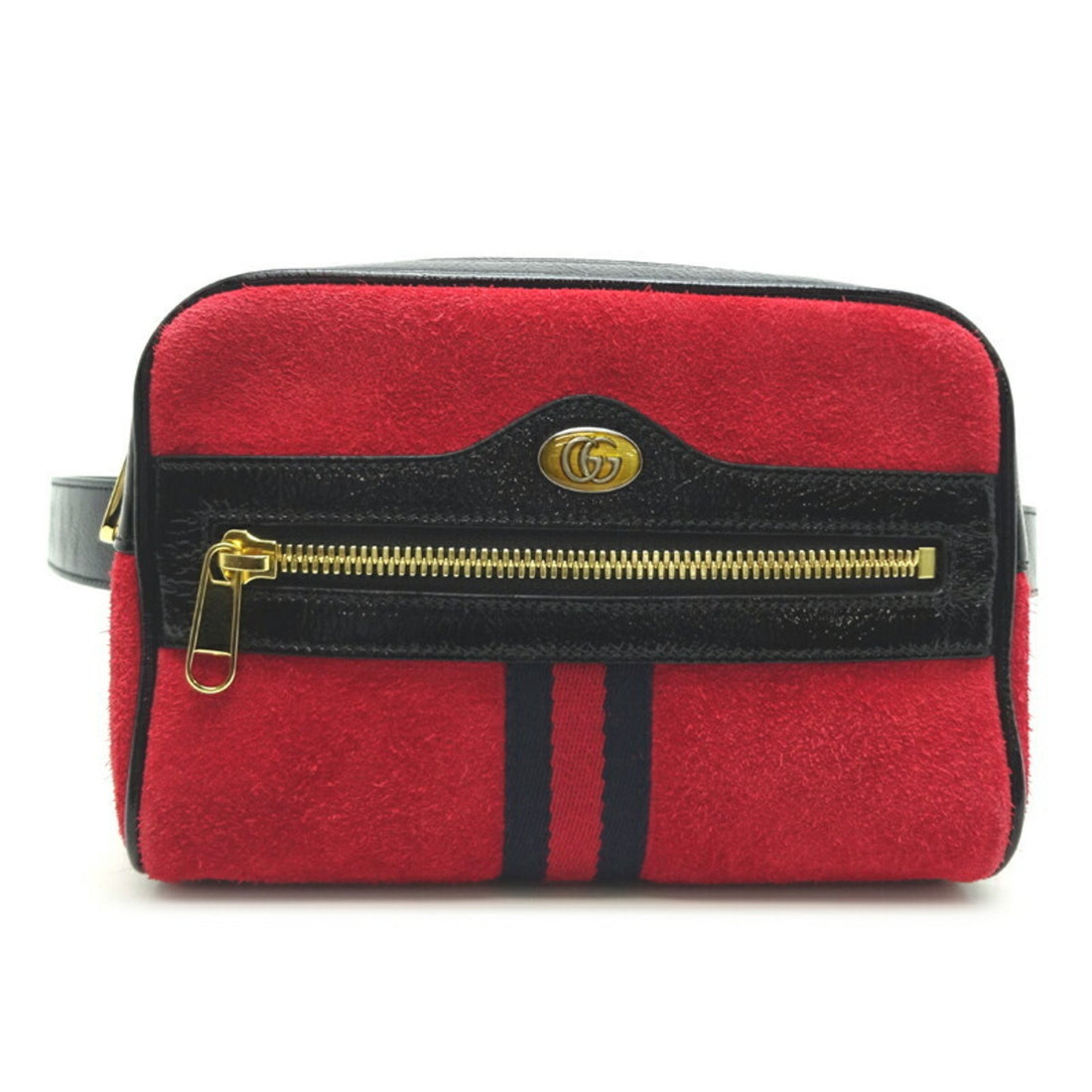 Gucci -- Red Suede Shoulder Bag