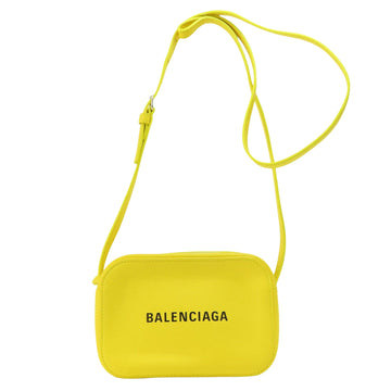 Balenciaga Yellow Leather Shopper Bag