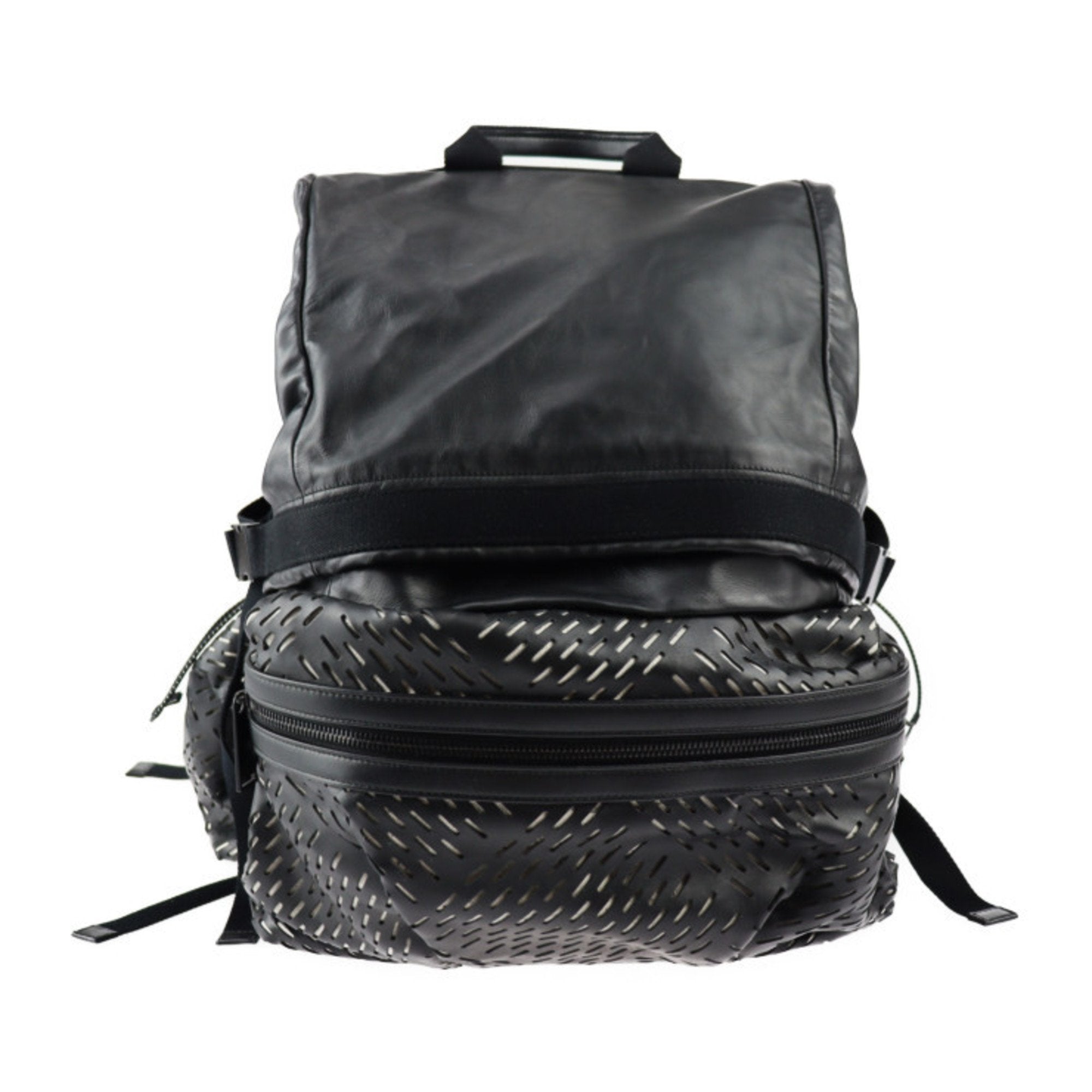 Bottega Veneta Black Pony-Style Calfskin Backpack Bag