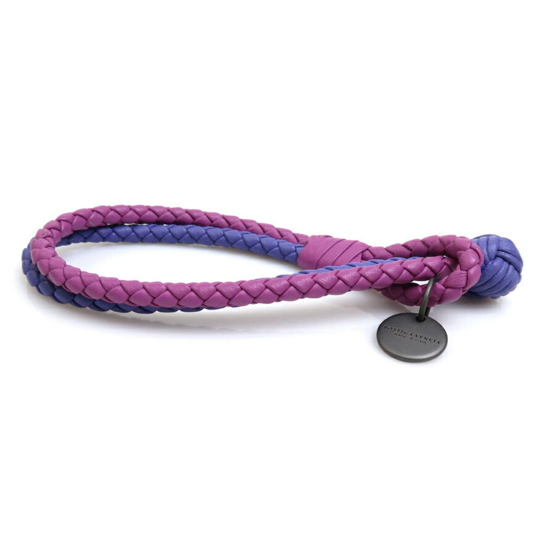 Bottega Veneta Purple Leather Bracelet 