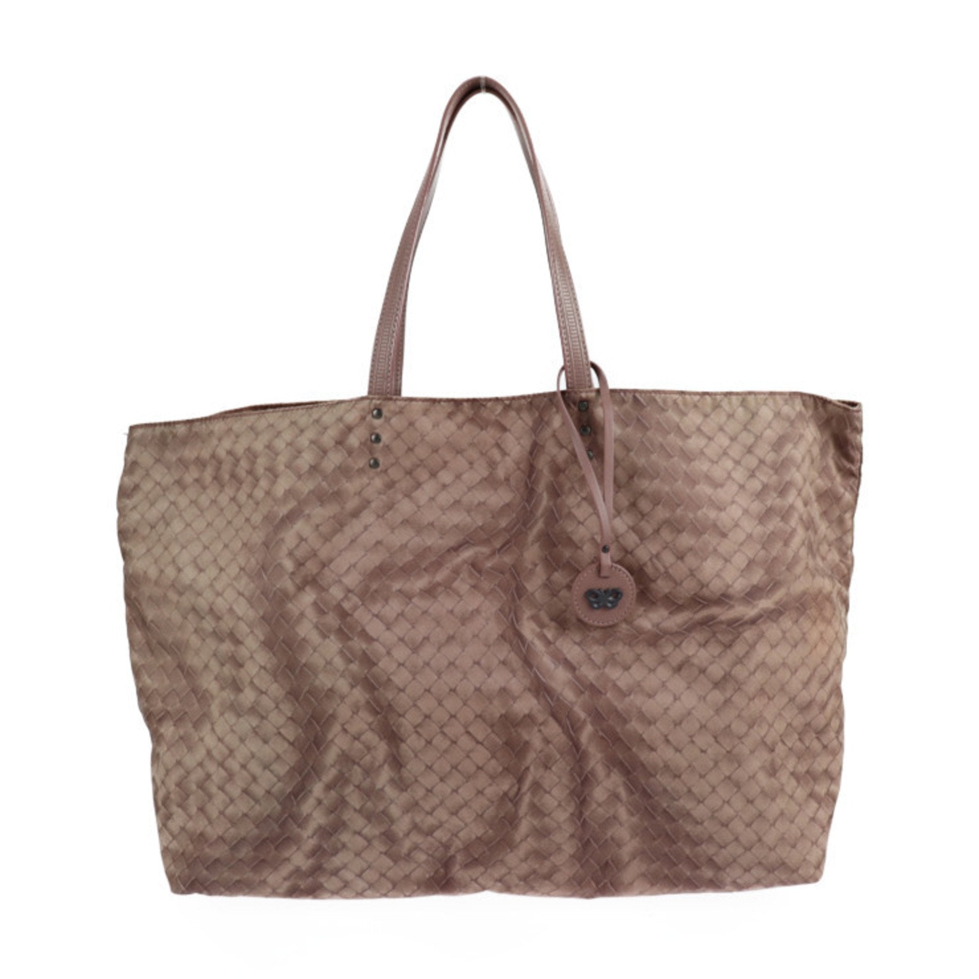 Bottega Veneta Intrecciolusion Beige Synthetic Tote Bag