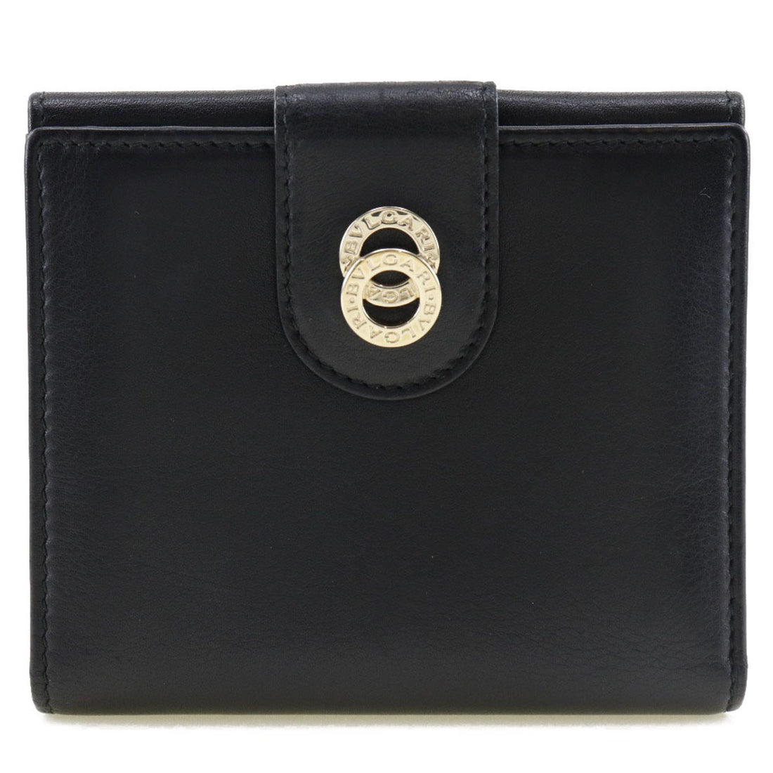 Bulgari Black Pony-Style Calfskin Wallet 