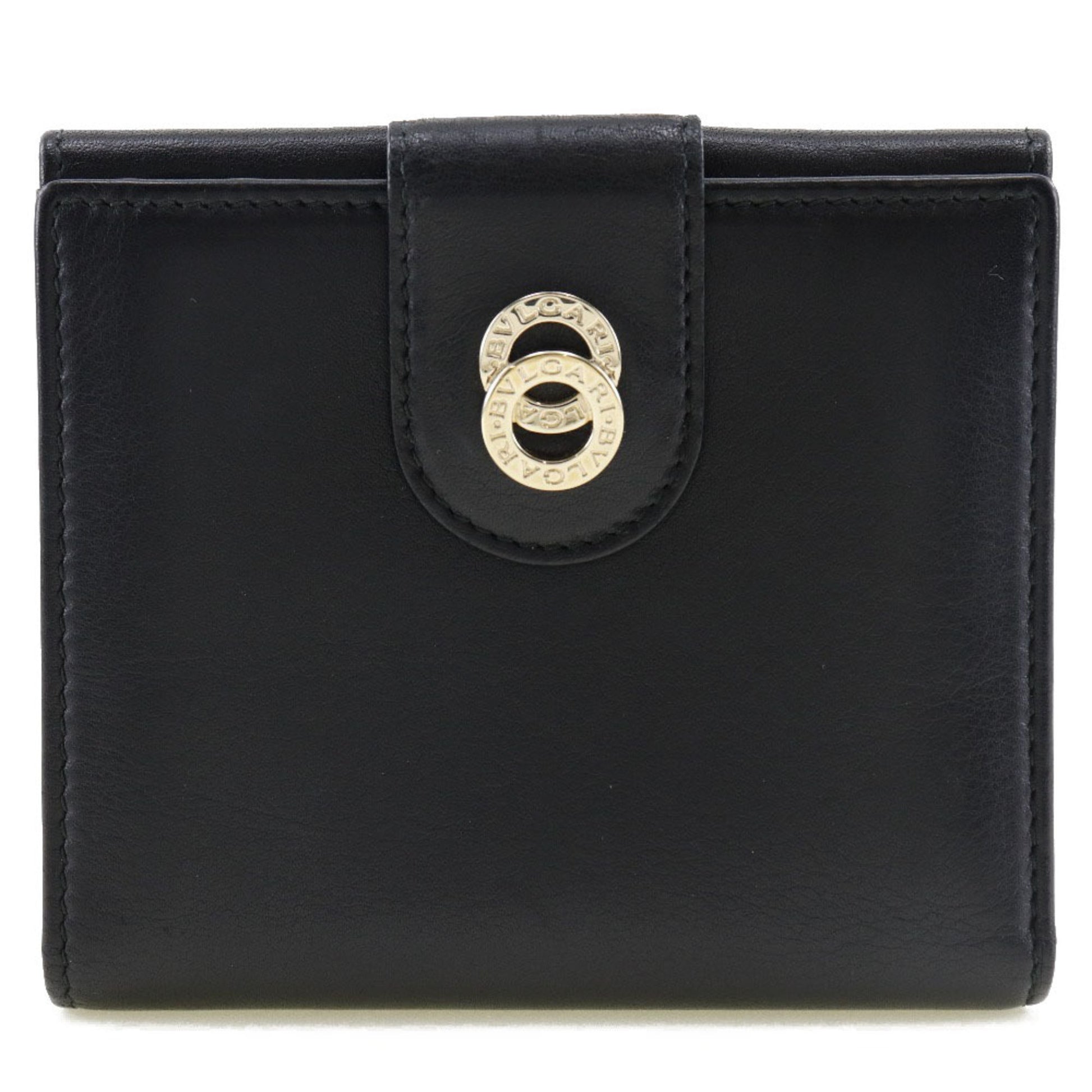 Bulgari Black Pony-Style Calfskin Wallet 