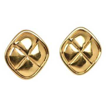 Chanel Matelassé Gold Gold Plated Earring 