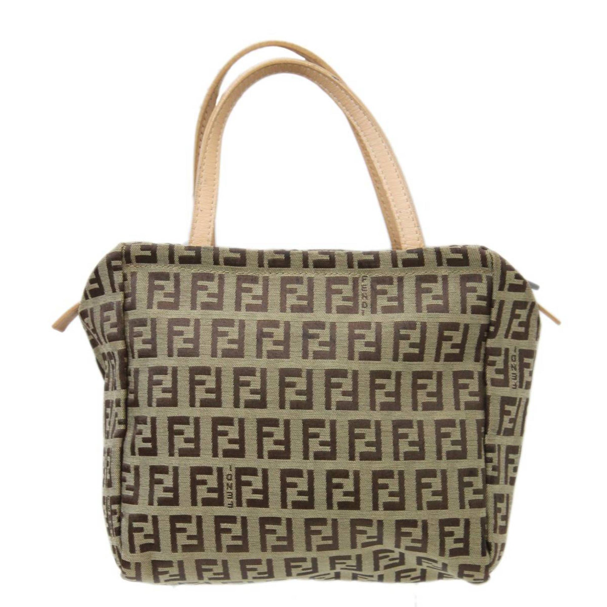 Fendi Zucca Beige Canvas Tote Bag