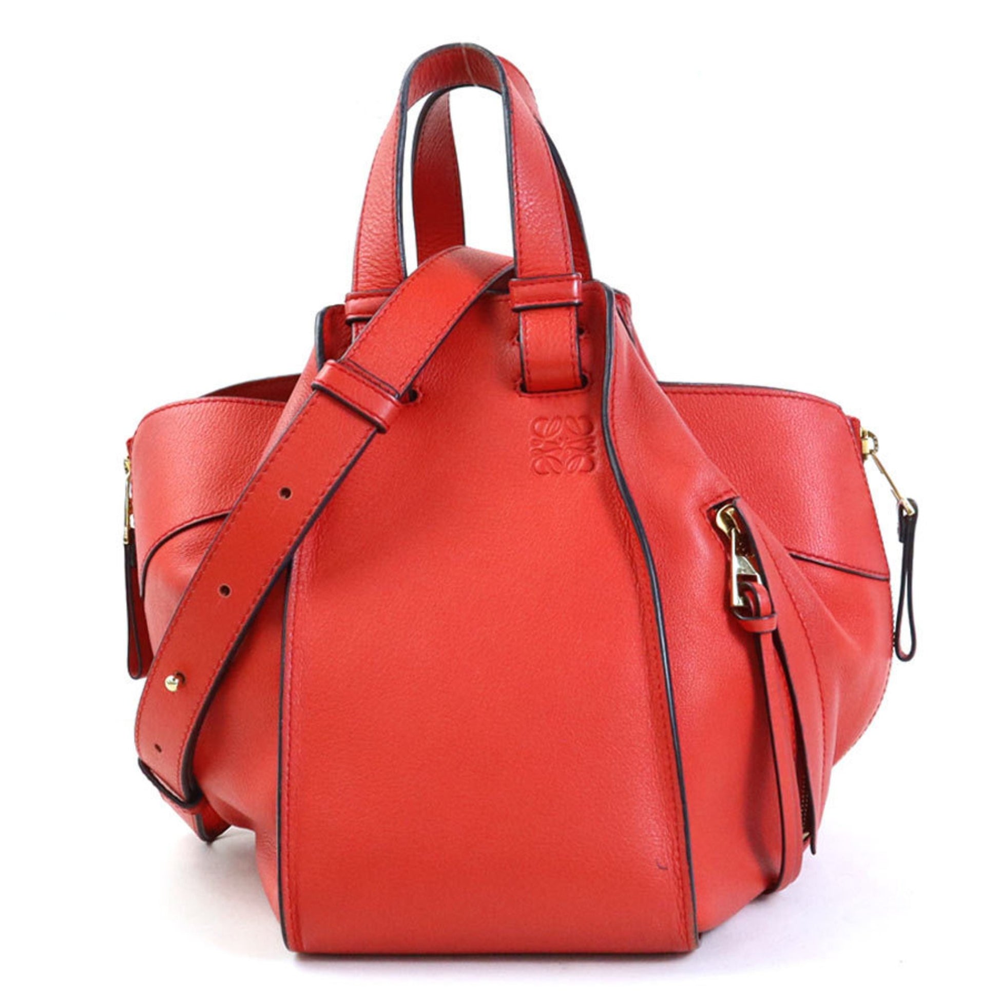 Loewe Hammock Red Leather Handbag 