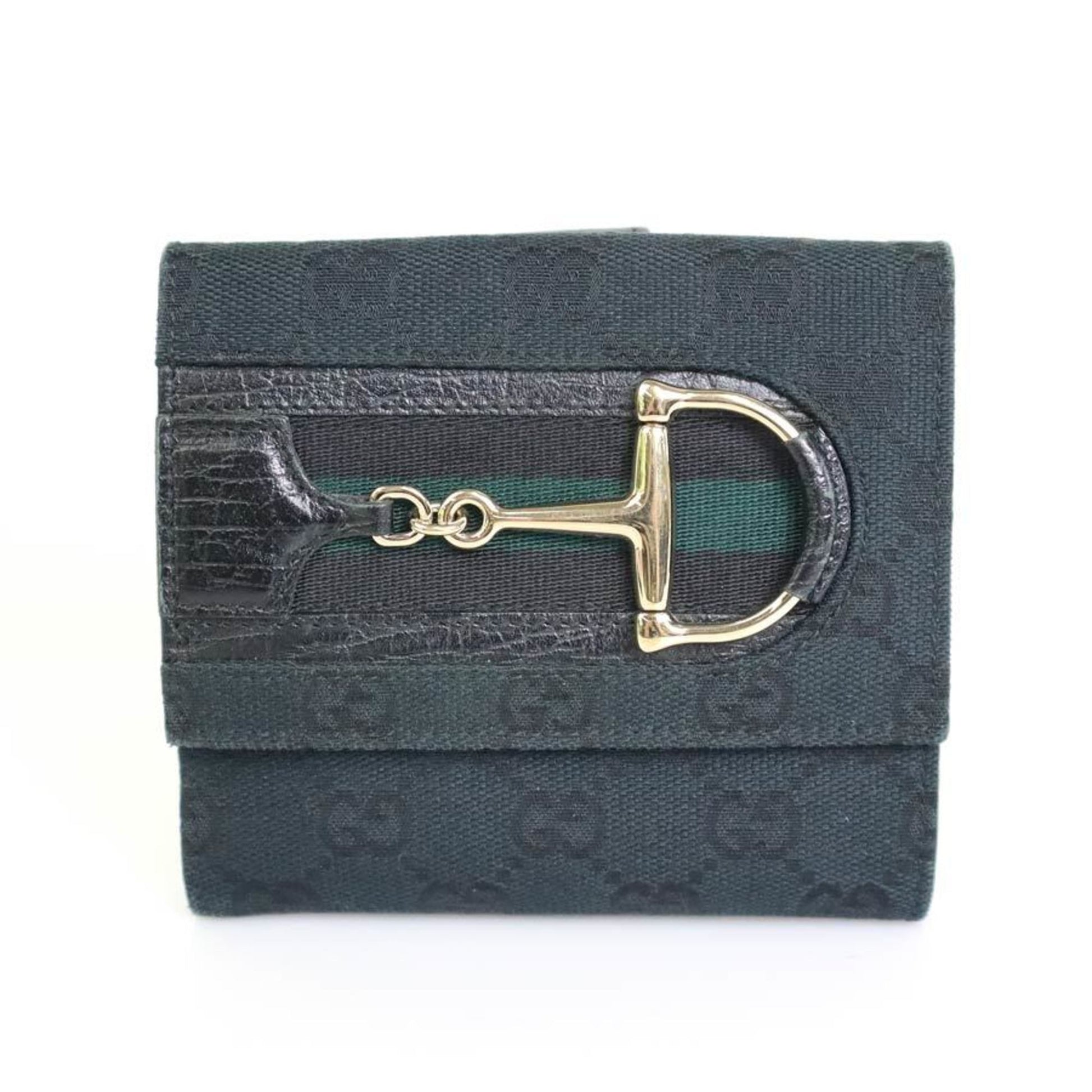 Gucci Navy Canvas Wallet 