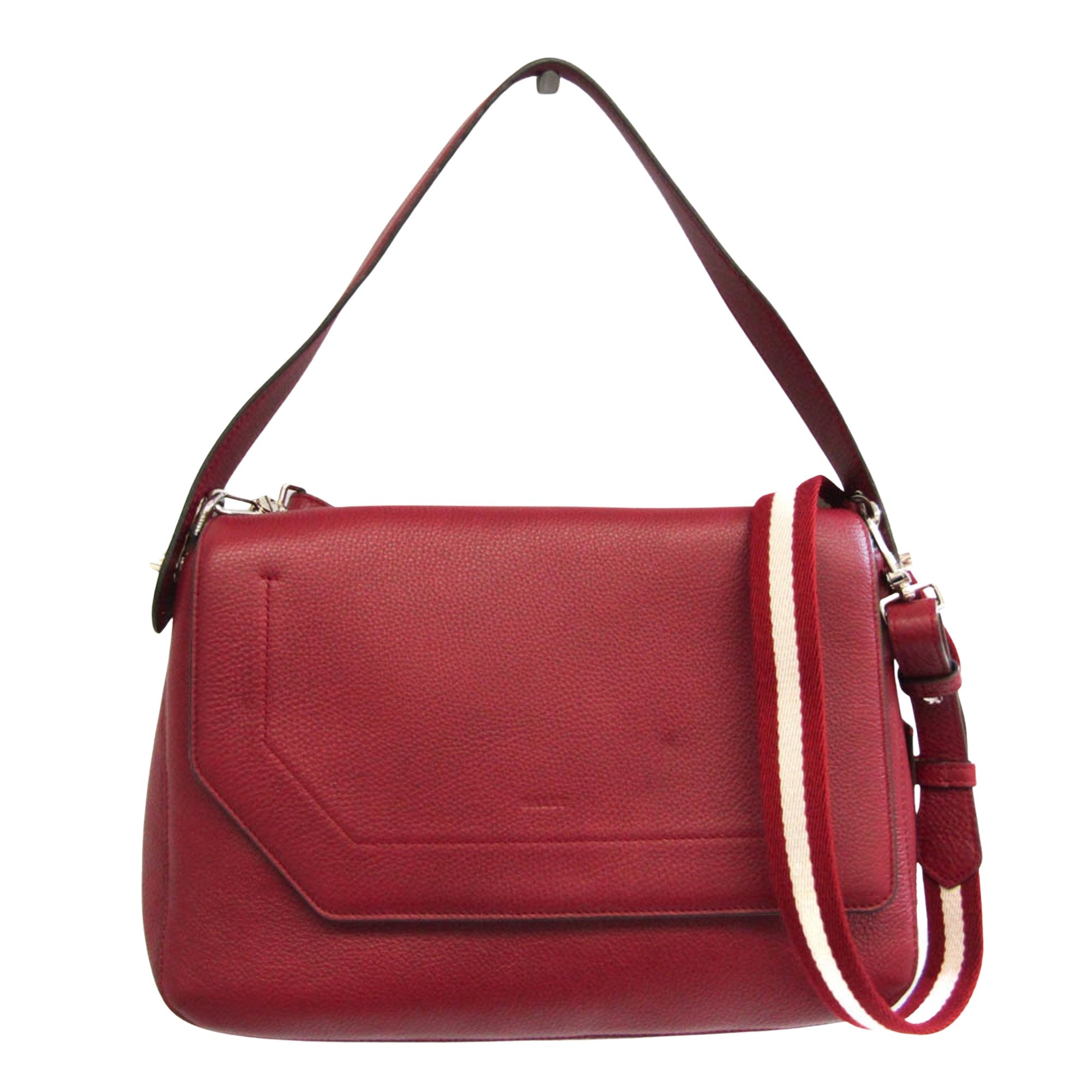 Bally Tilly Red Leather Shoulder Bag