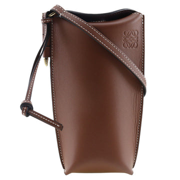 Loewe Gate Brown Leather Shoulder Bag