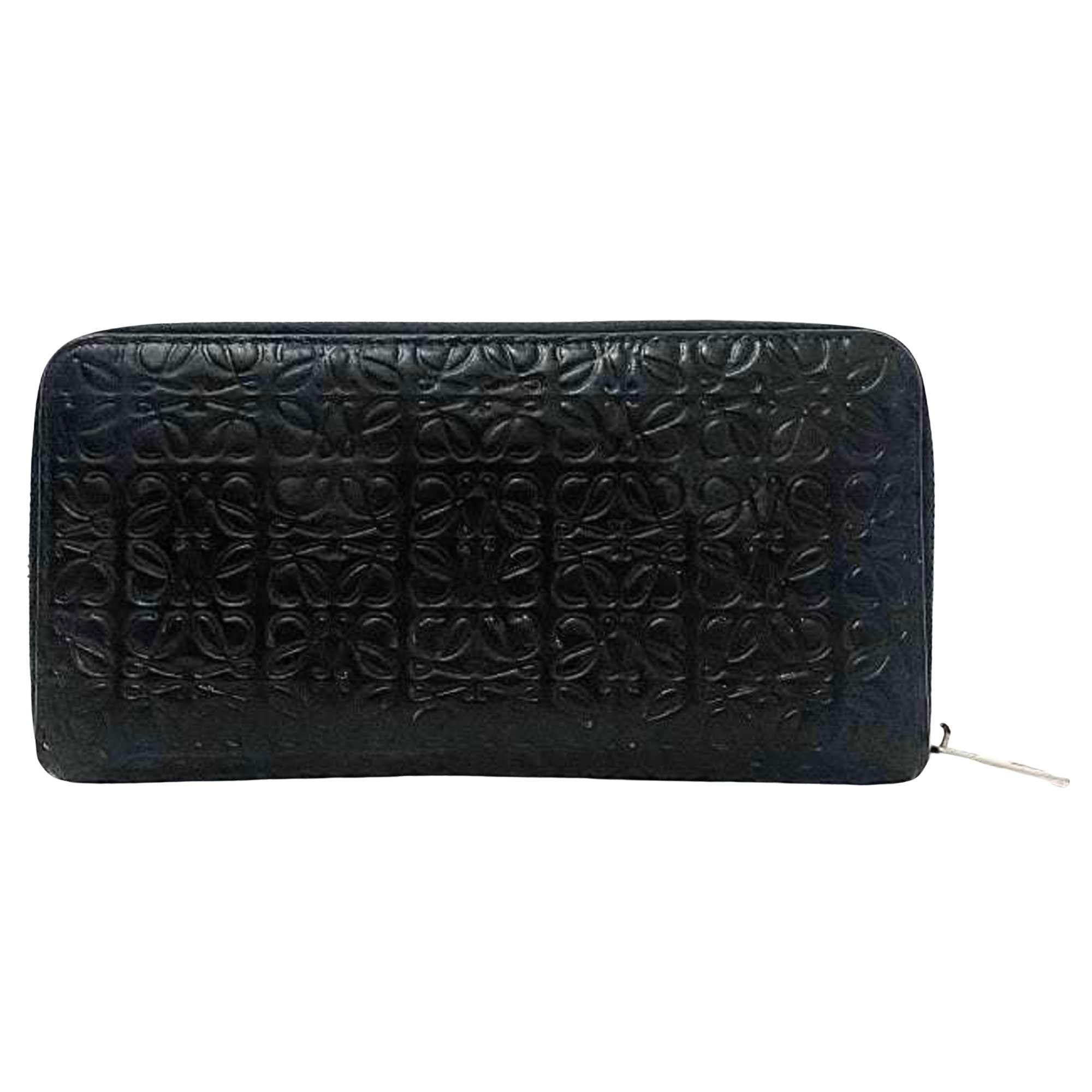 Loewe Repeat Black Leather Wallet 