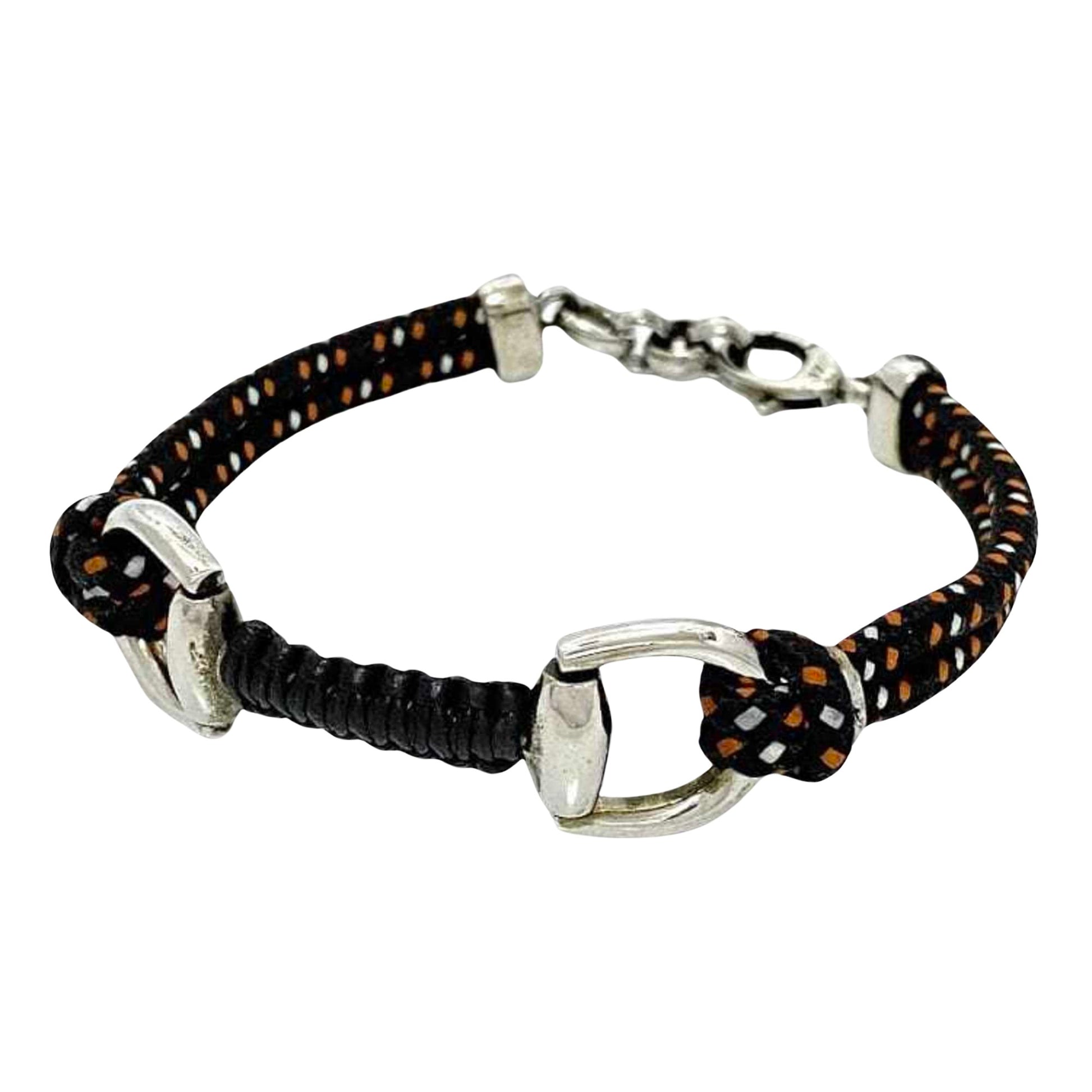 Gucci Horsebit Black Metal Bracelet 