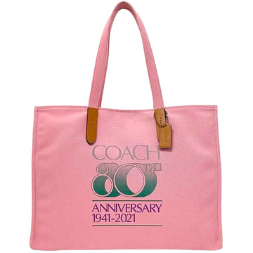 Coach Pink Canvas Tote Bag