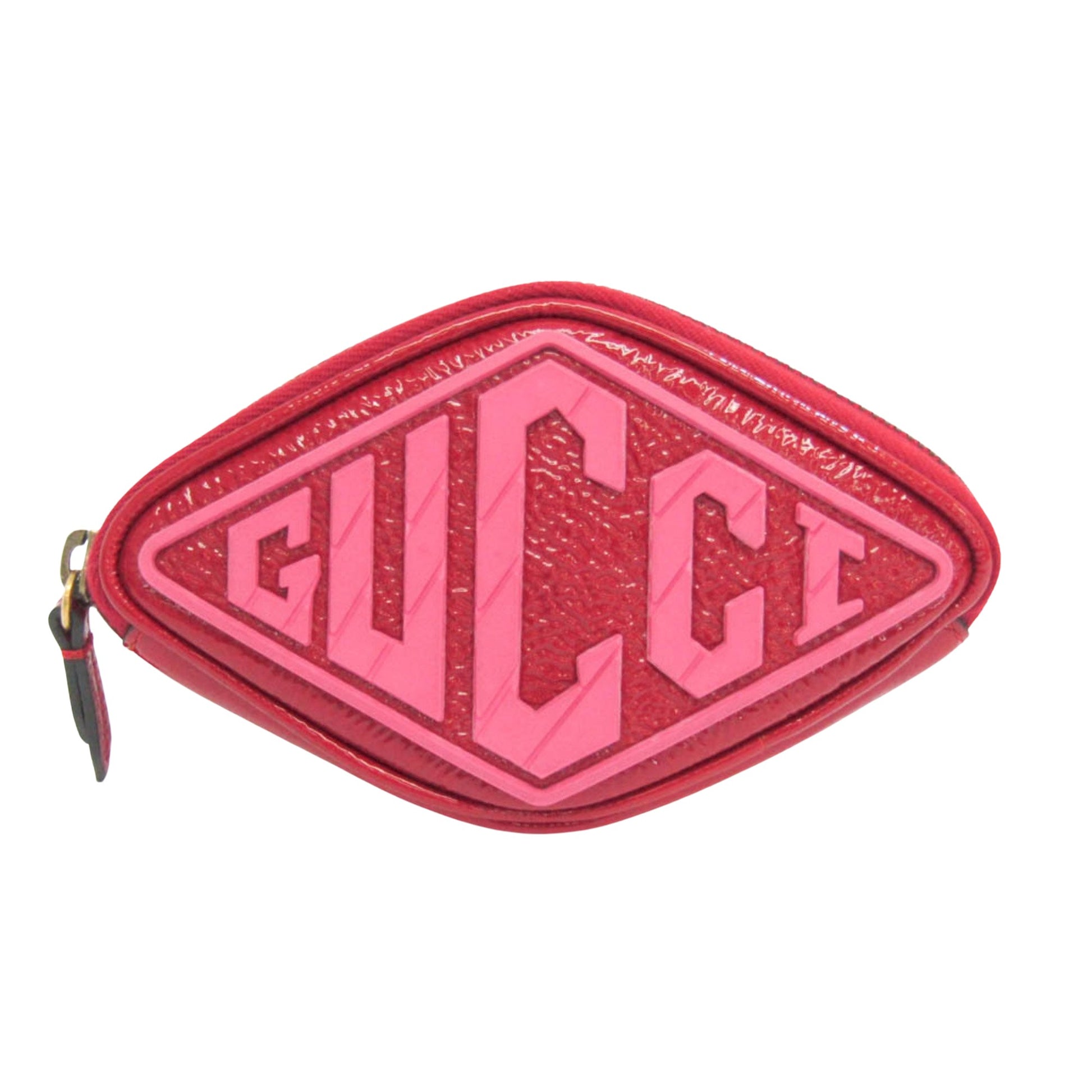 Gucci Red Patent Leather Clutch Bag