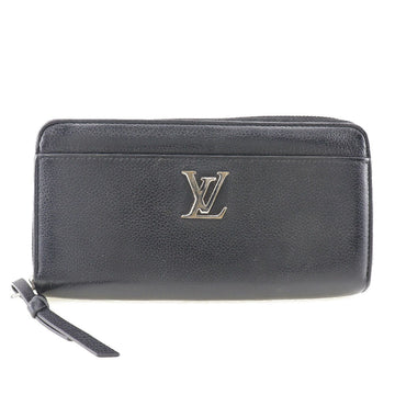 Louis Vuitton Lockme Black Leather Wallet 