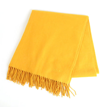 Hermès Yellow Cashmere Scarf 