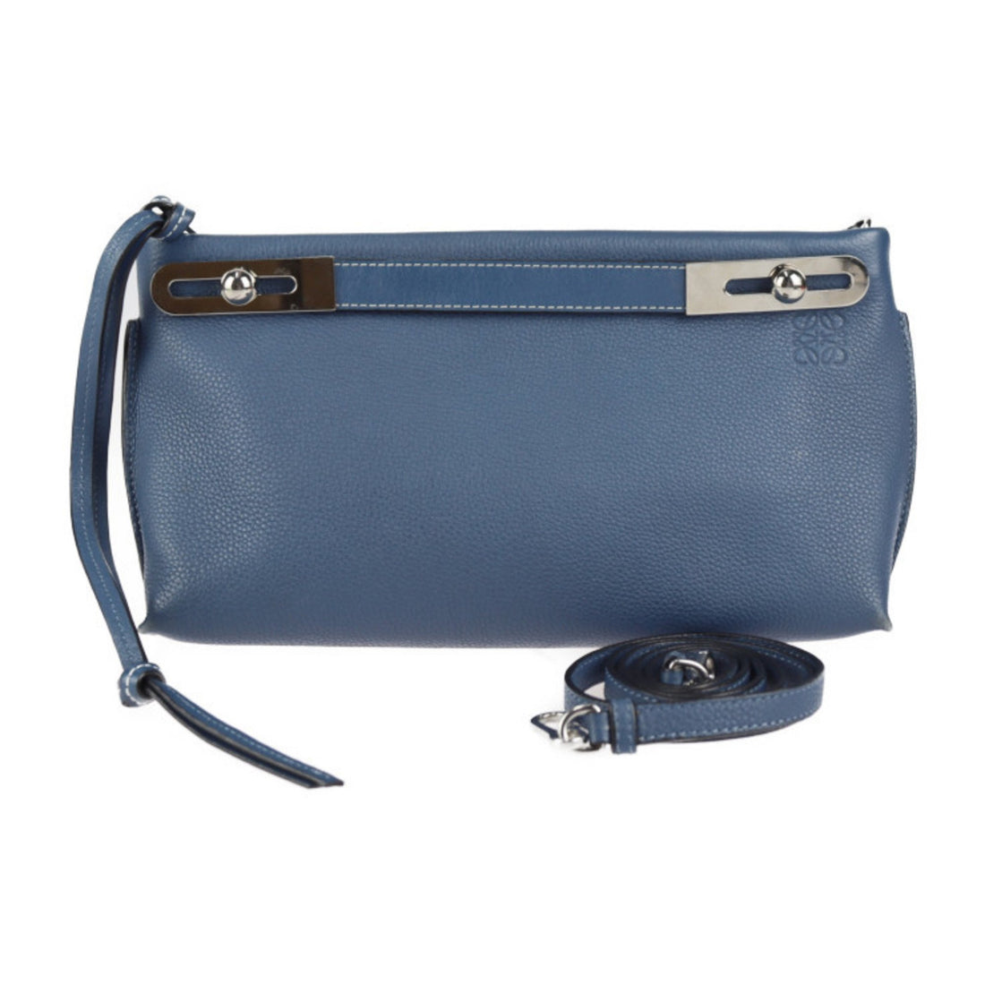 Loewe Missy Blue Leather Shoulder Bag