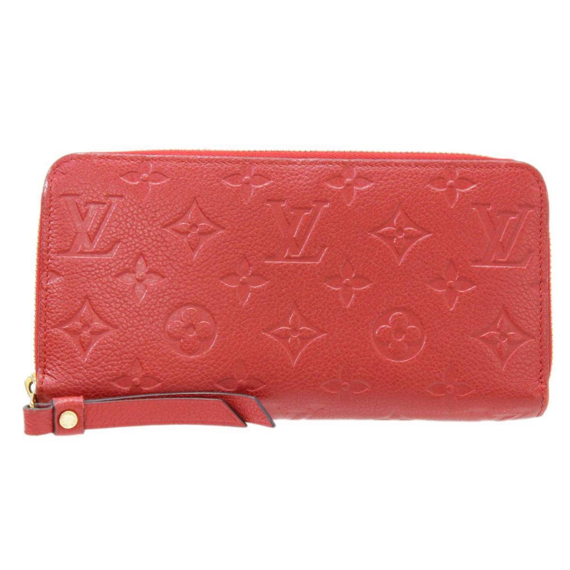 Louis Vuitton Portefeuille zippy Red Canvas Wallet 