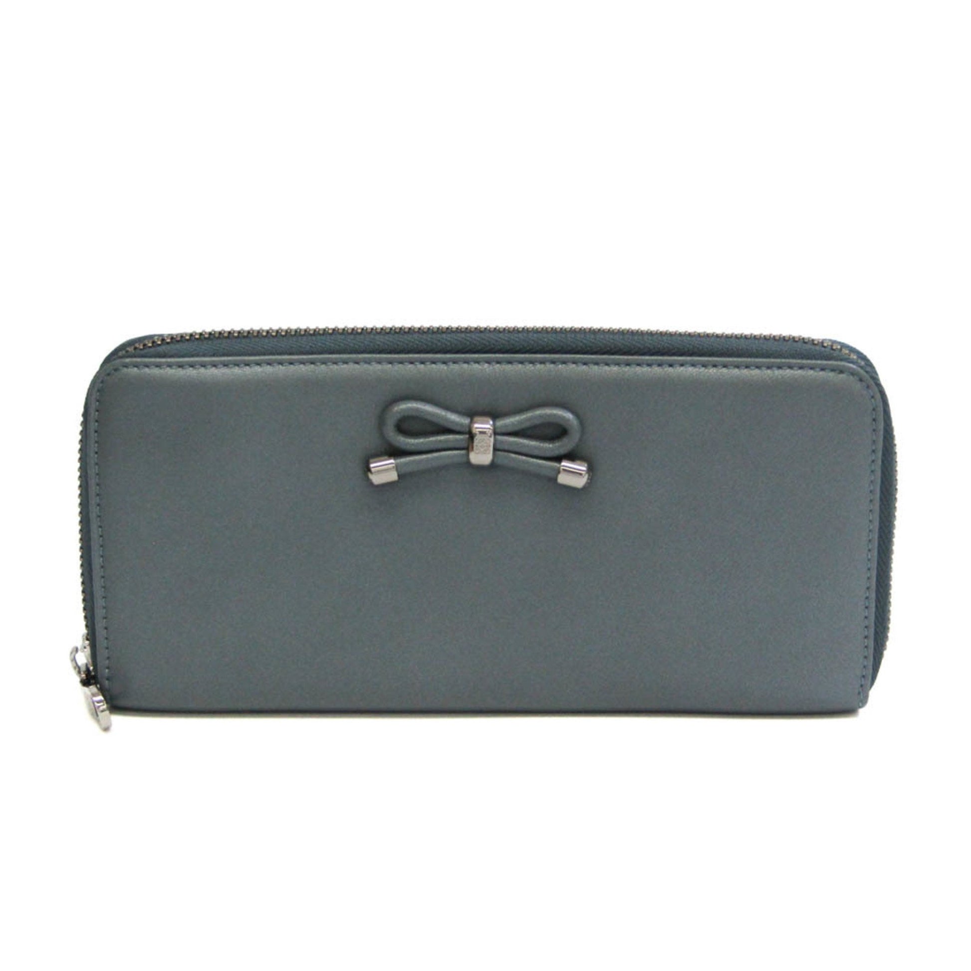 Loewe Grey Leather Wallet 