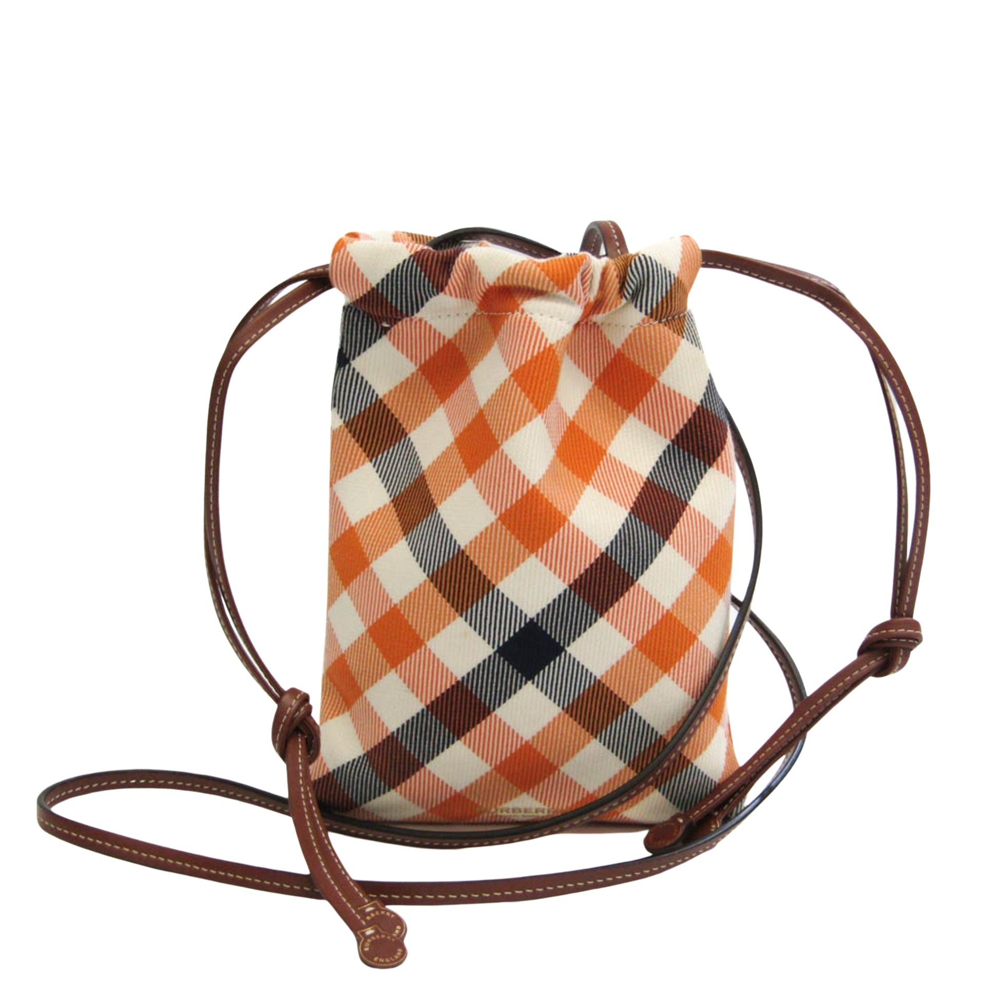 Burberry Plaid Multicolour Canvas Shoulder Bag