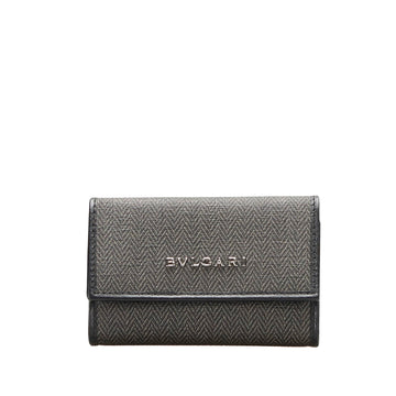 Bulgari Black Canvas Wallet 