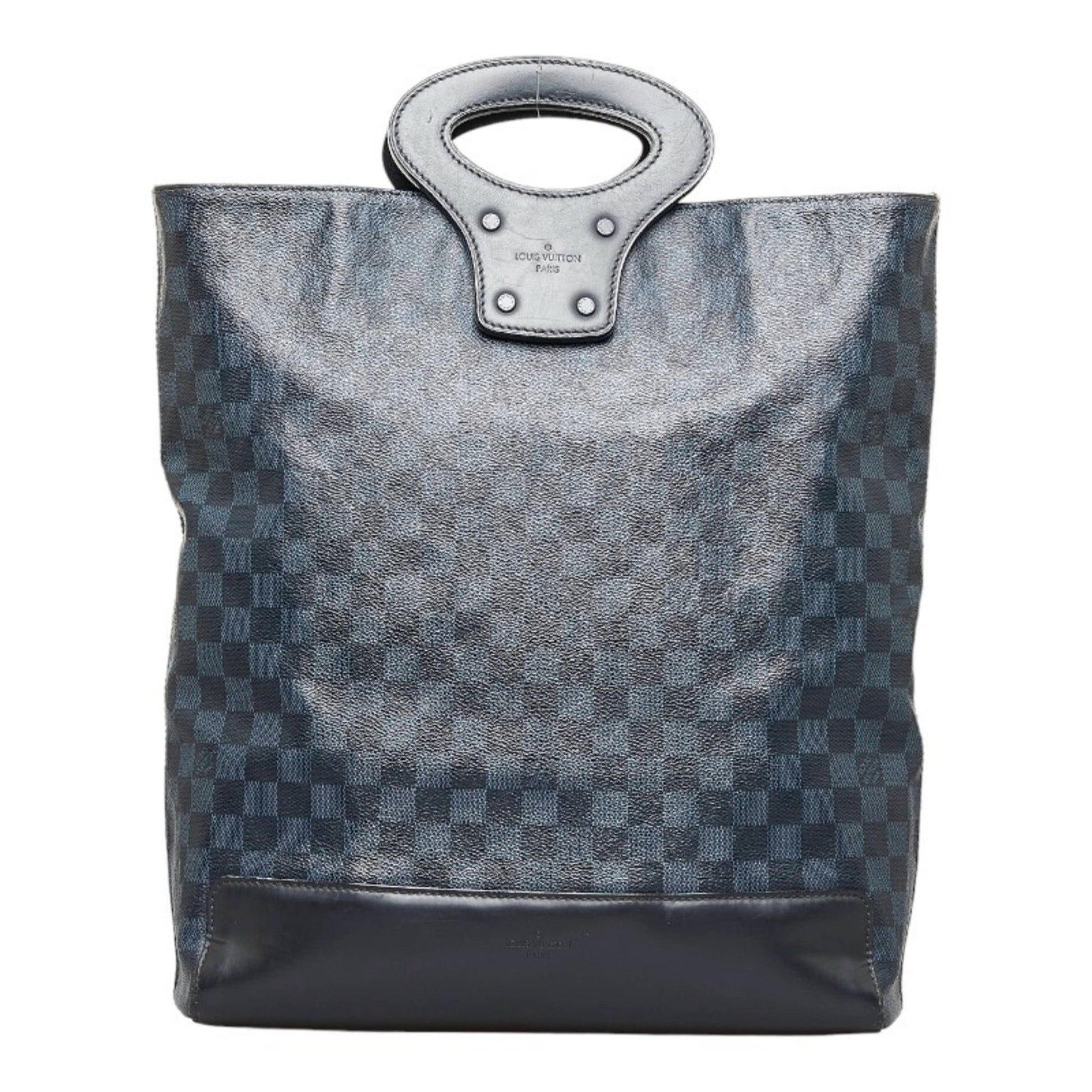 Louis Vuitton Cobalt Cabas Voyage Navy Canvas Tote Bag