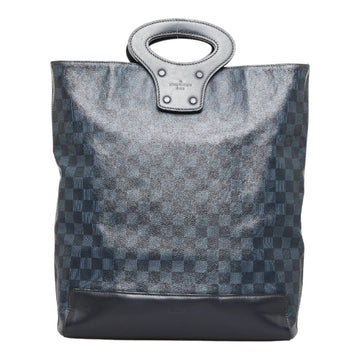 Louis Vuitton Cobalt Cabas Voyage Navy Canvas Tote Bag