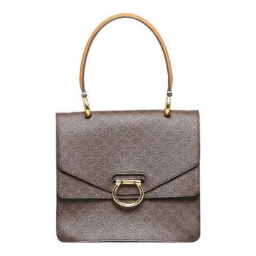 Céline Triomphe Brown Canvas Handbag 