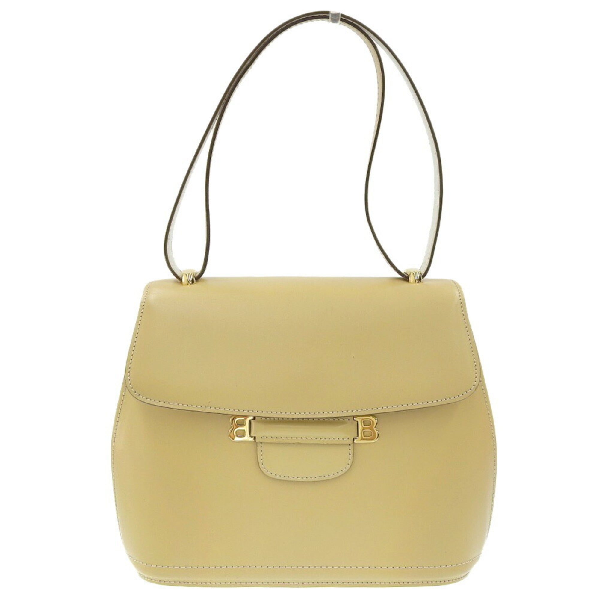 Bally Yellow Leather Shoulder Bag