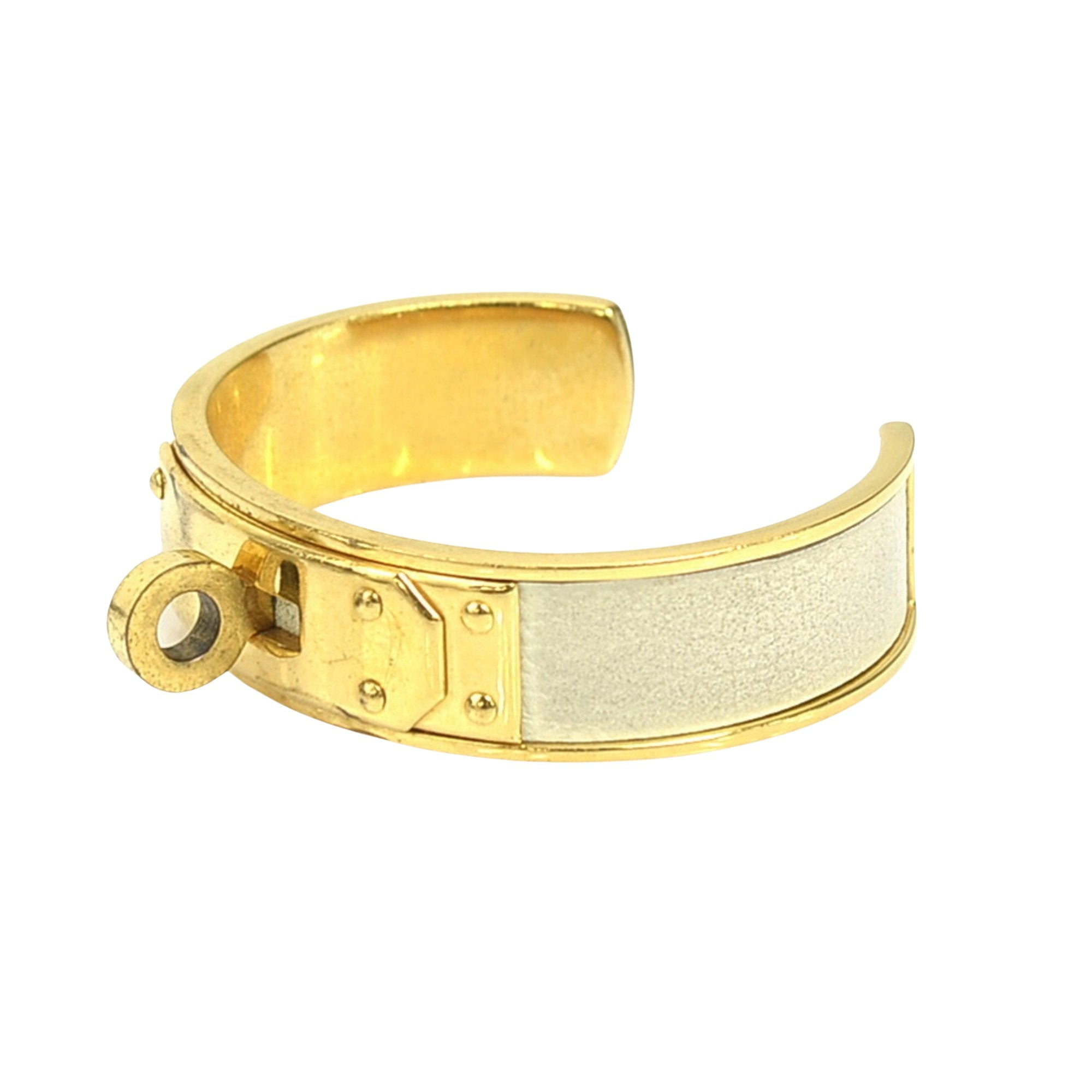 Hermès Kelly Gold Metal Bracelet 