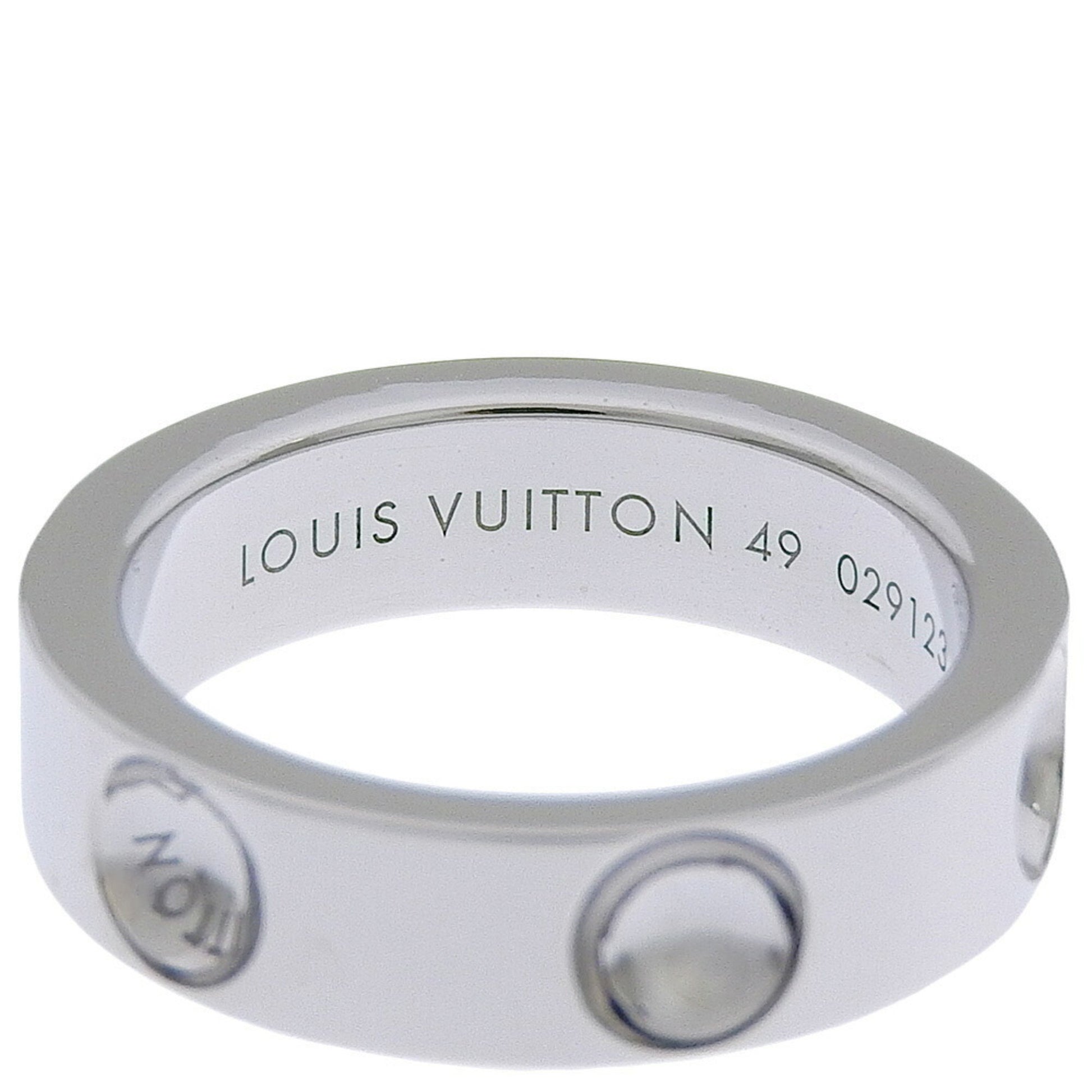 Louis Vuitton Silver White Gold Ring 