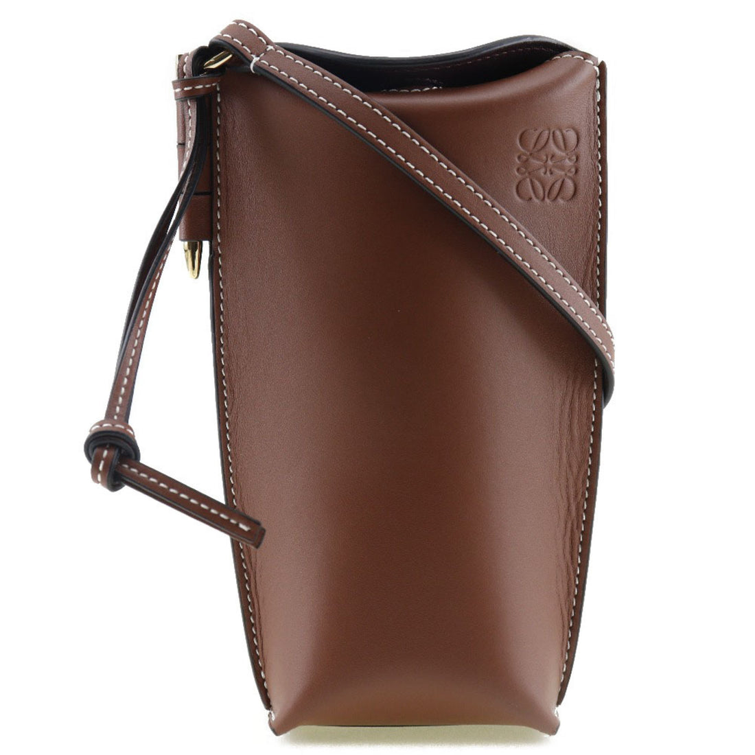 Loewe Gate Brown Pony-Style Calfskin Shoulder Bag