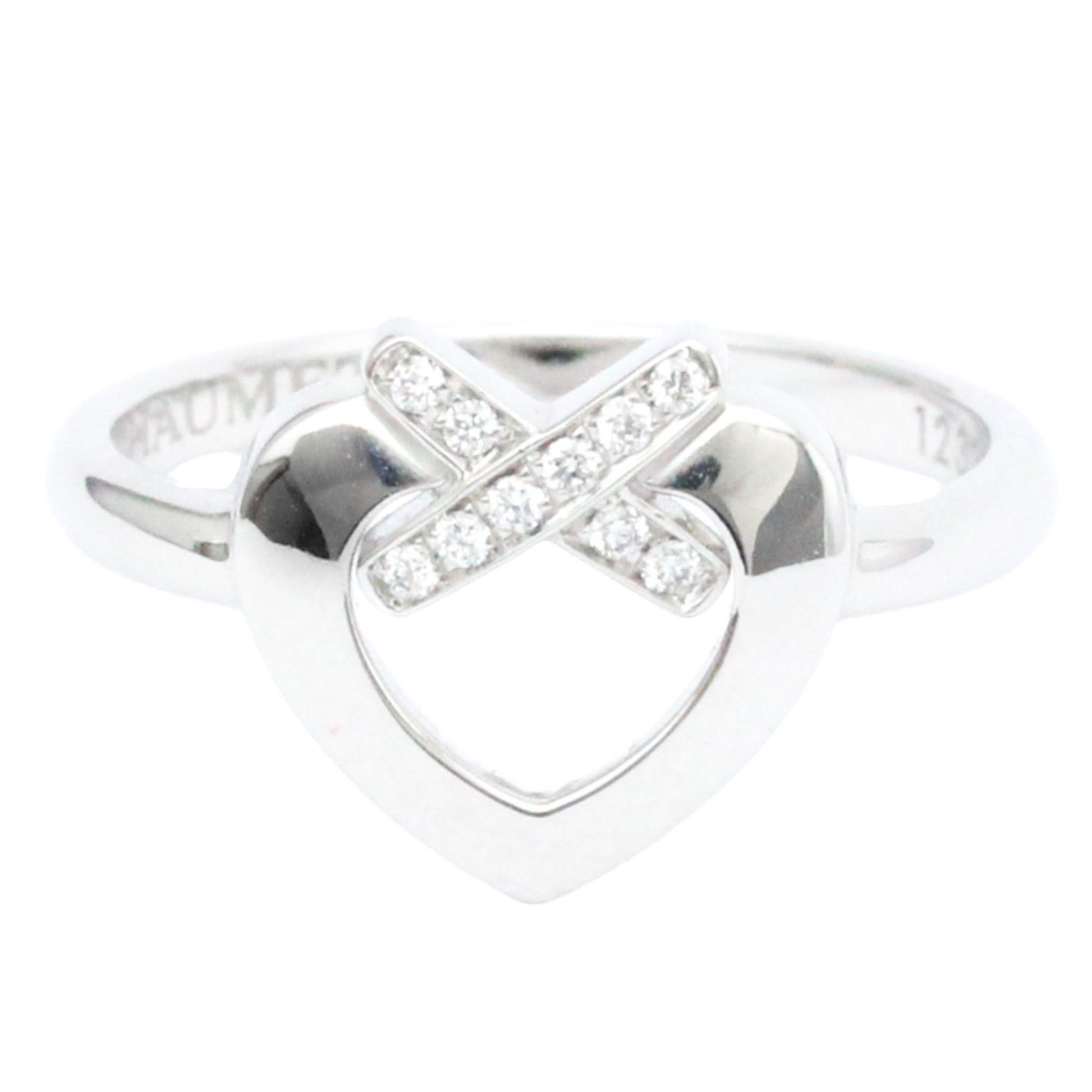 Chaumet Jeu de liens Silver White Gold Ring 