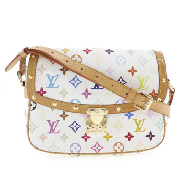 Louis Vuitton Sologne White Canvas Shoulder Bag