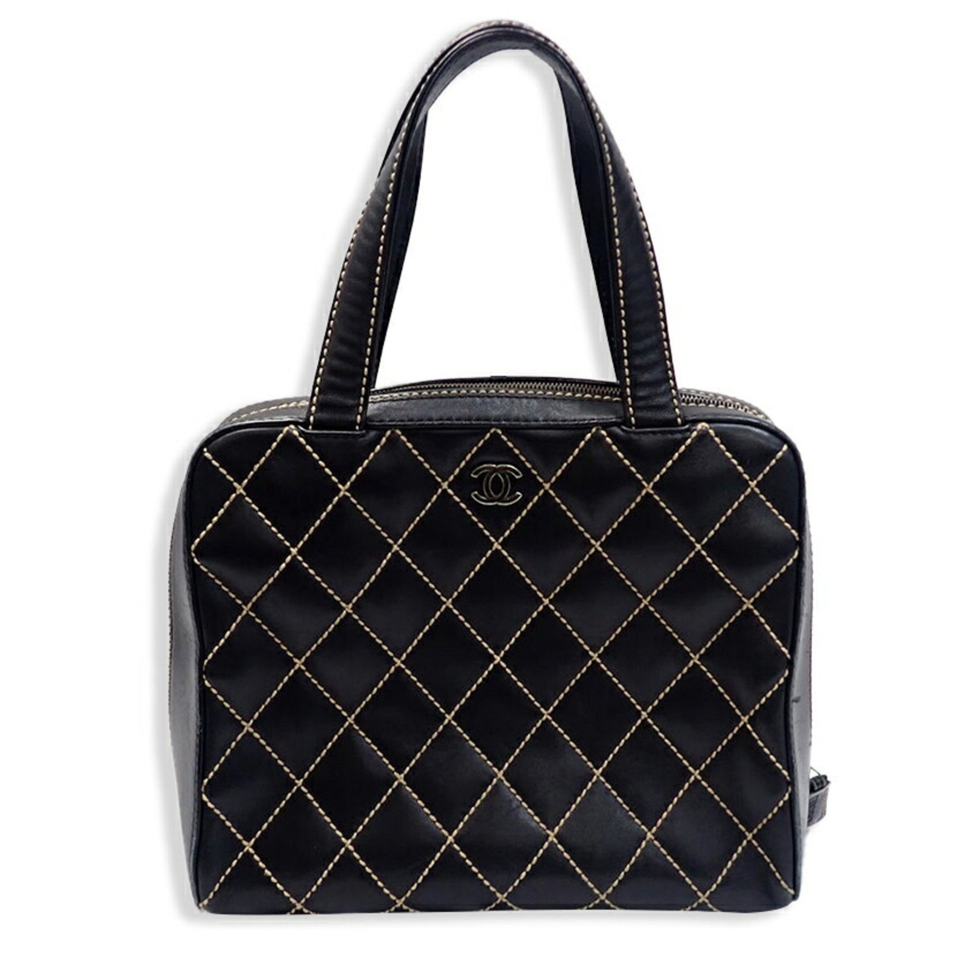 Chanel Black Pony-Style Calfskin Tote Bag