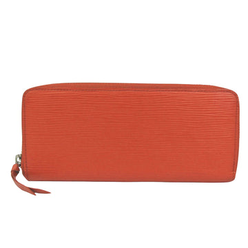 Louis Vuitton Portefeuille Clémence Orange Leather Wallet 