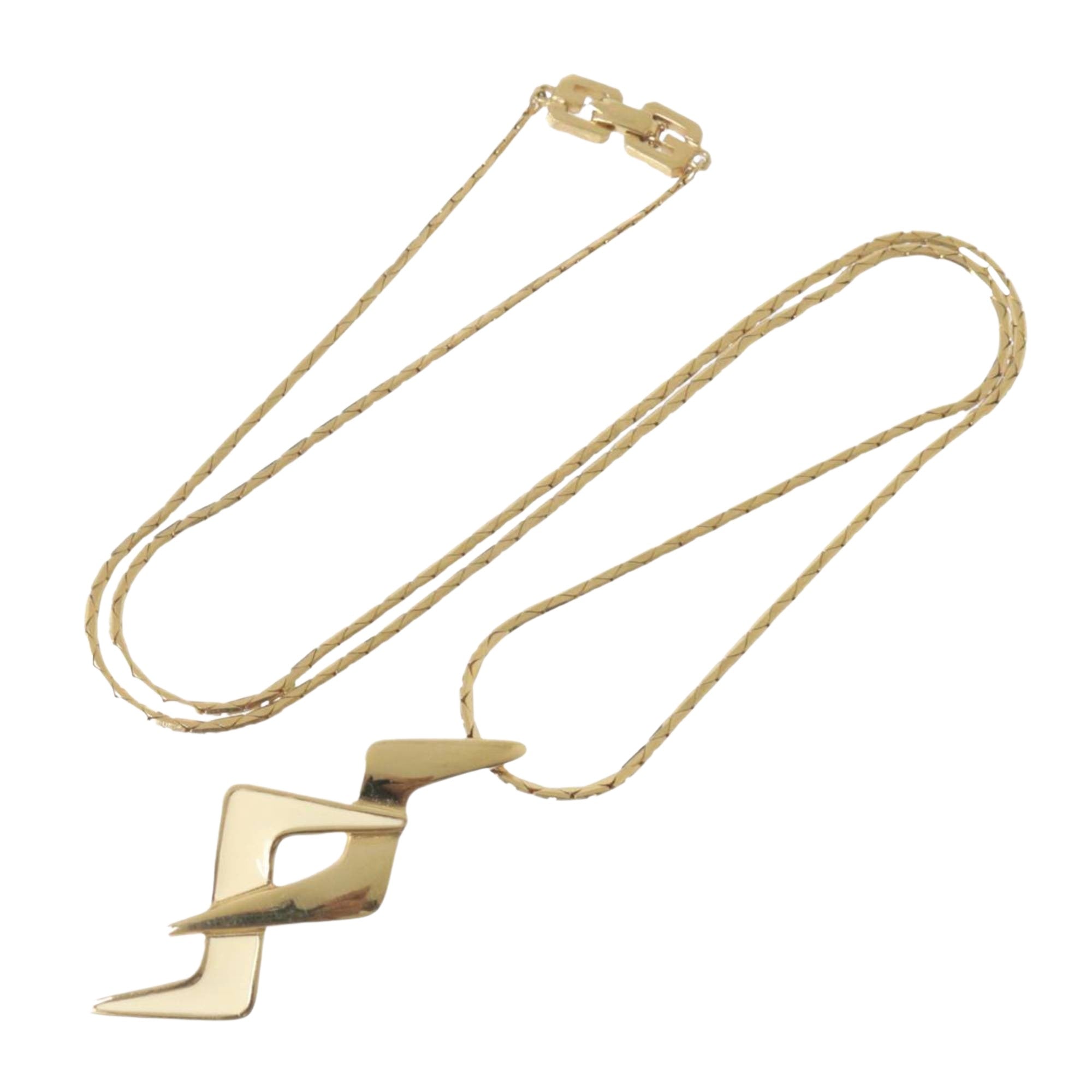 Givenchy Gold Metal Necklace 