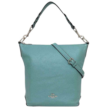 Coach Green Leather Tote Bag