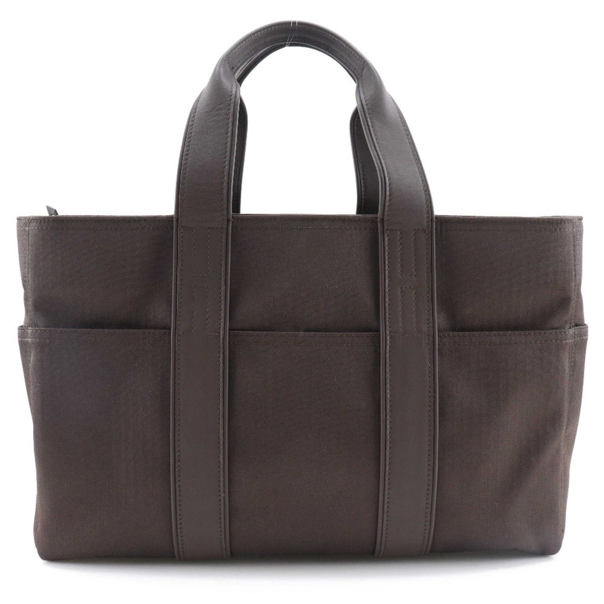 Hermès Acapulco Brown Canvas Handbag 