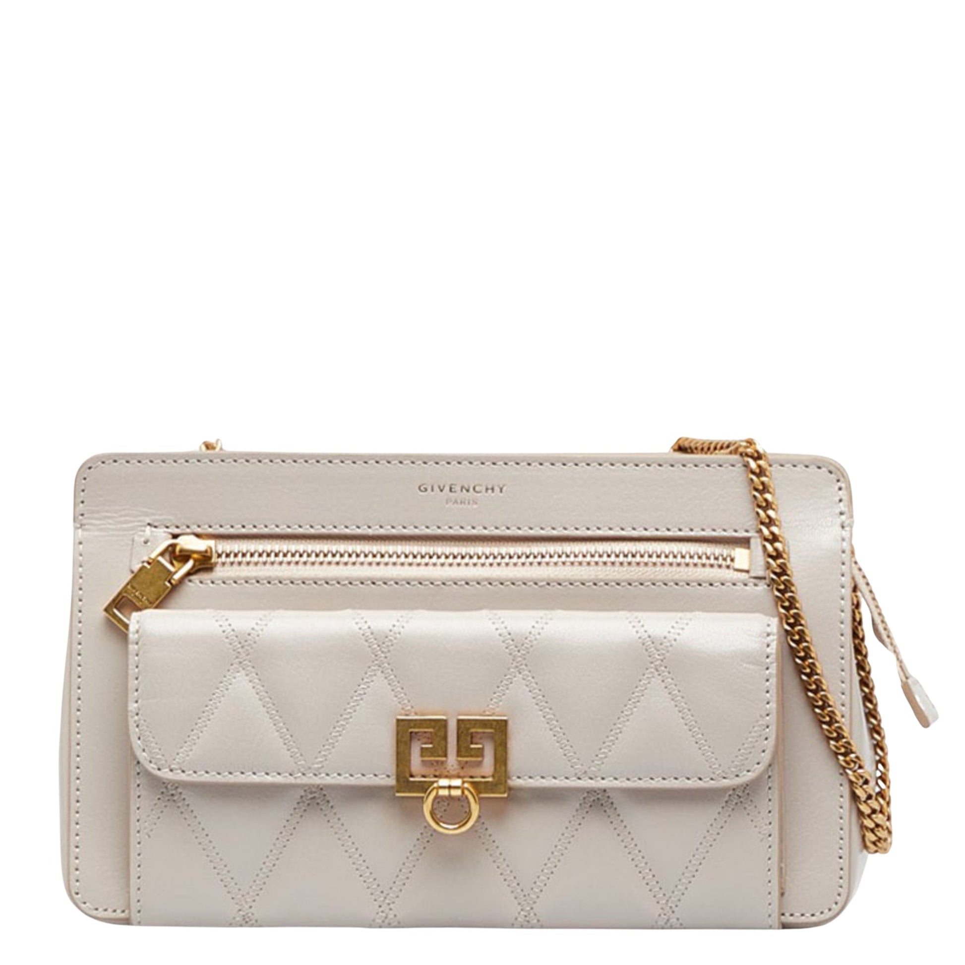 Givenchy White Leather Shopper Bag