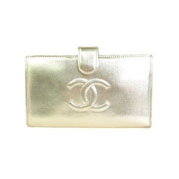 Chanel Gold Leather Wallet 