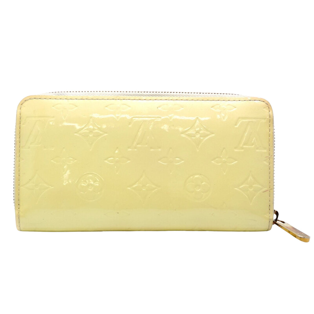 Louis Vuitton Portefeuille zippy Yellow Patent Leather Wallet 