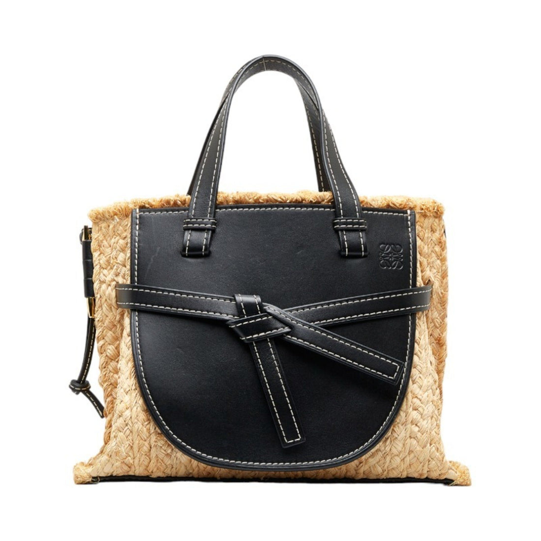 Loewe Gate Black Leather Shoulder Bag