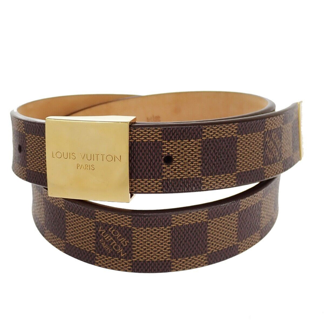 Louis Vuitton Brown Canvas Belt 