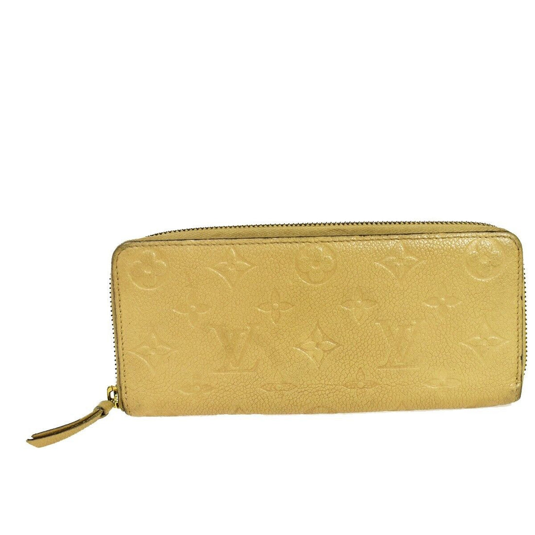 Louis Vuitton Clemence Beige Leather Wallet 