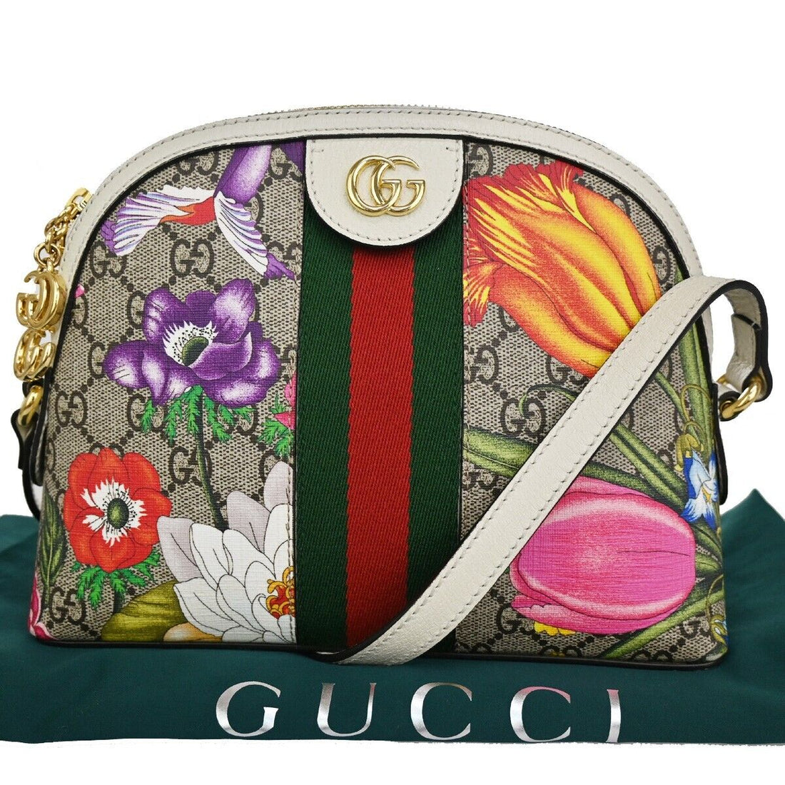 Gucci Flora Multicolour Canvas Shoulder Bag