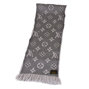 Louis Vuitton Logomania Grey Cashmere Scarf 